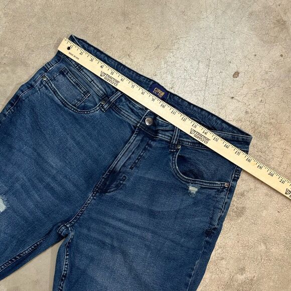NWT Cavalli Class Denim Jeans Regular Straight Distressed Cotton Men’s Size W36 - Picture 8 of 12